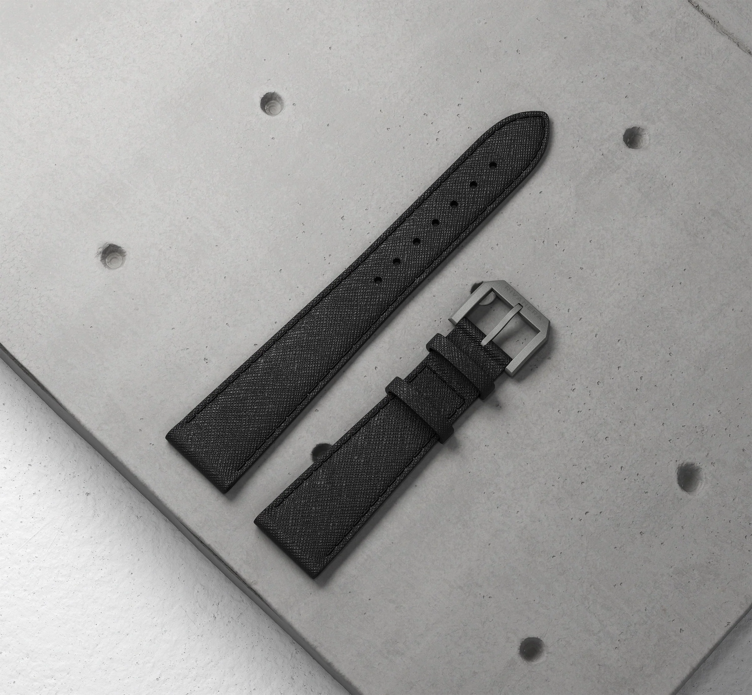 Black Saffiano Leather - Rivanera