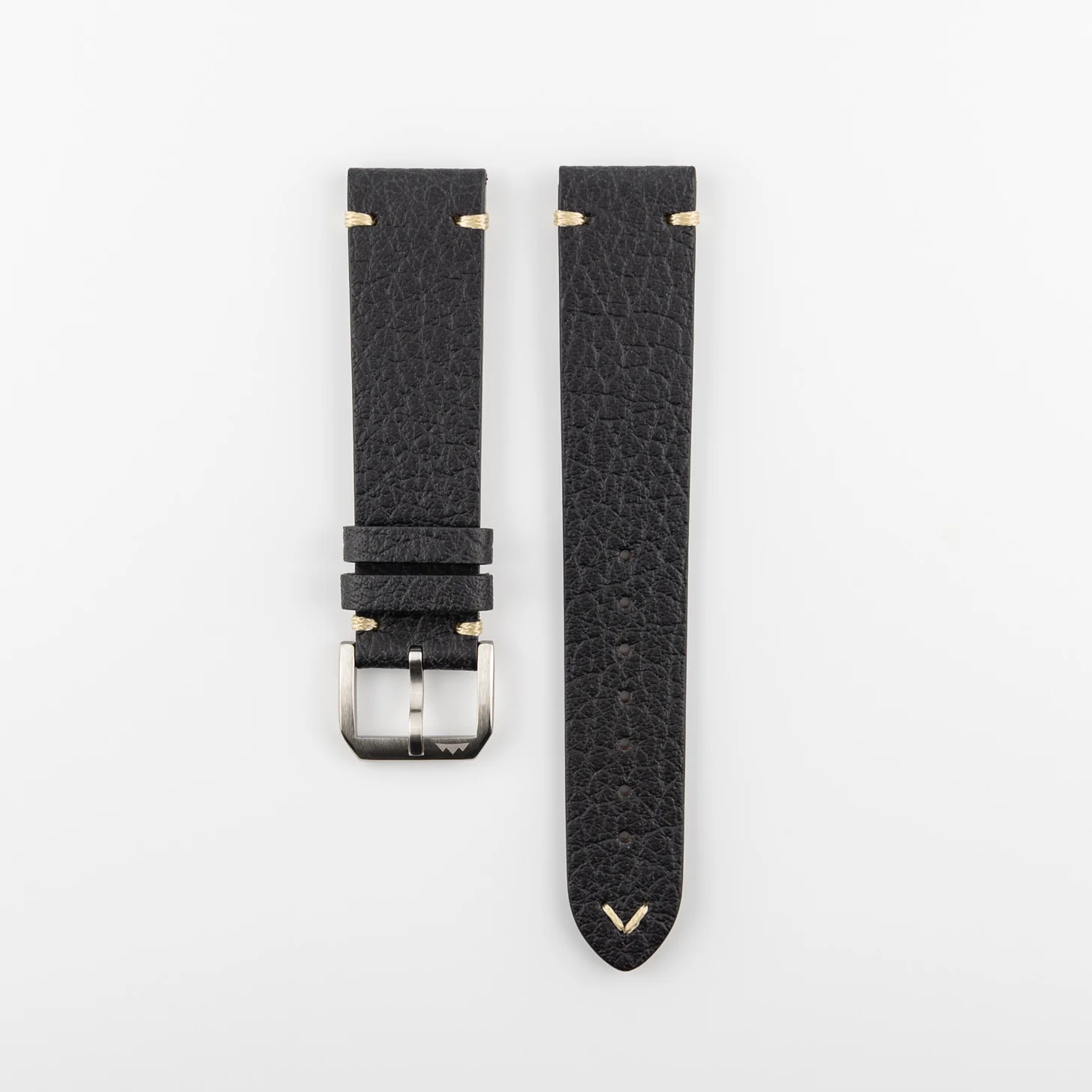Black Vintage leather - Buckle 16 mm - Image 4