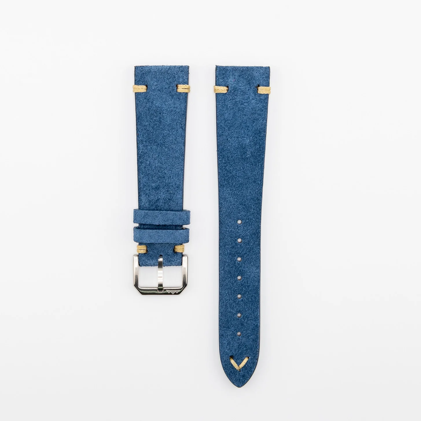 Blue-Beige vintage suede - Image 3