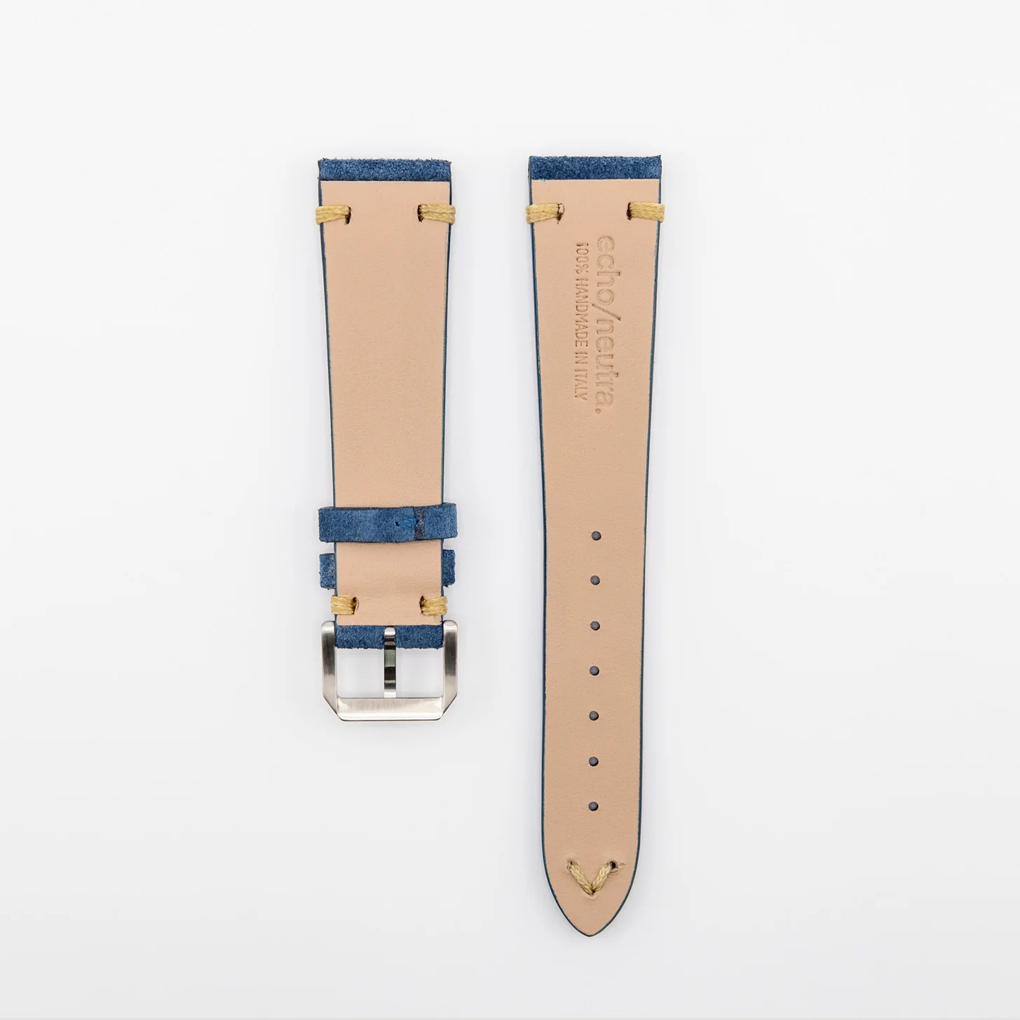 Blue-Beige vintage suede - Image 4