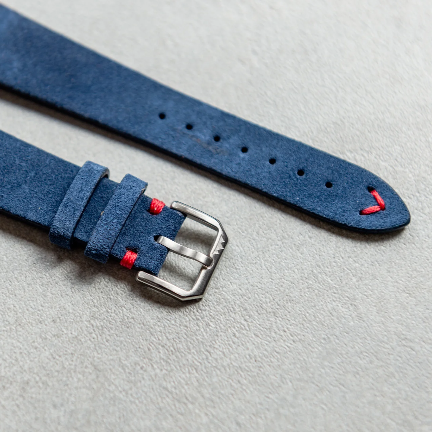 Blue-Red vintage suede - Image 2